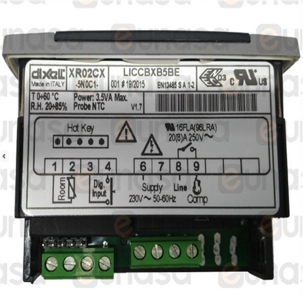 Rhan Tymheredd Refuigeration Dixell Ar gyfer HVAC Cywasgydd